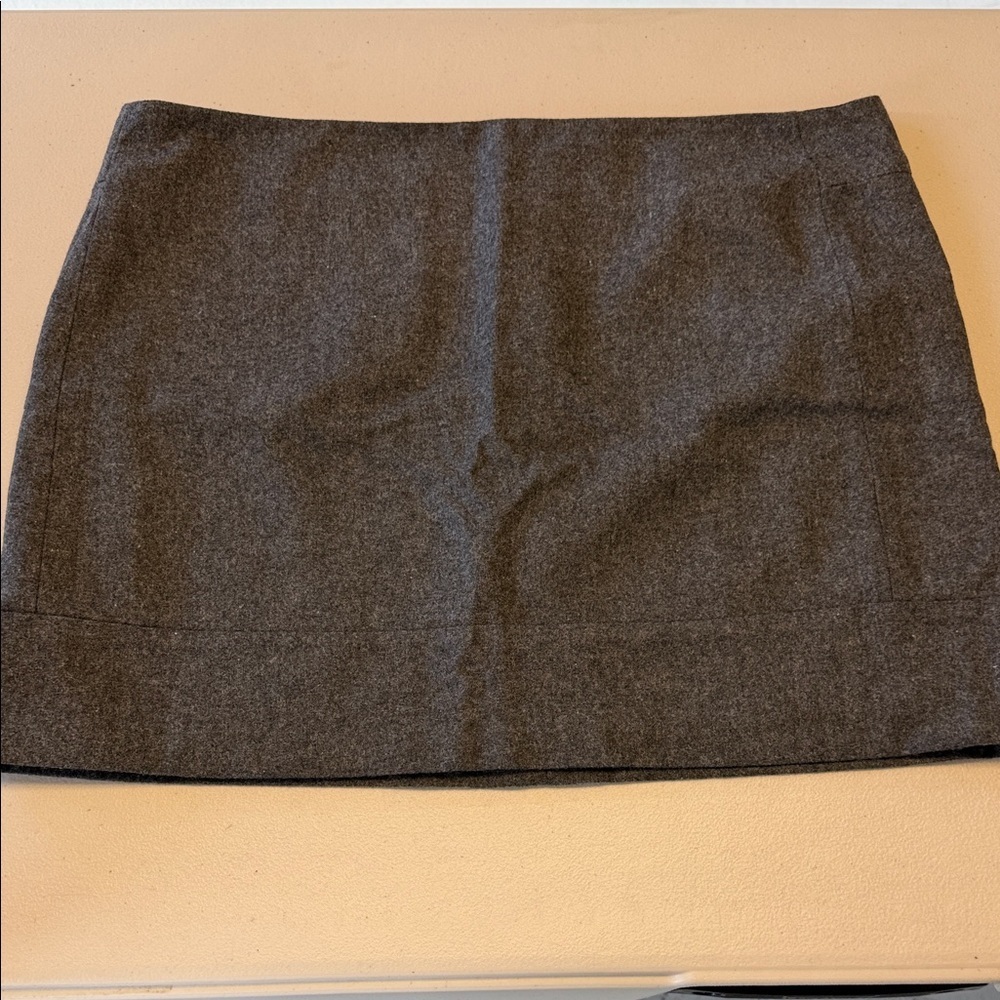 Kenar Wool Blend Mini Skirt